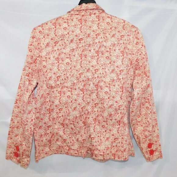 Eddie Bauer Floral Blazer - Red and Cream - Picture 8 of 10